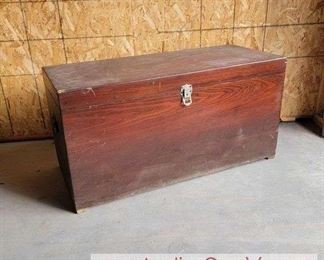Vintage Wood Trunk