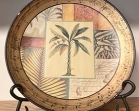 Decorative plate with stand