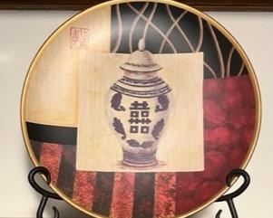 Decorative plate with stand