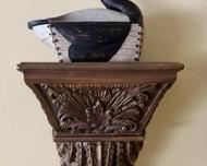 Detail of duck sconce