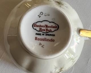 Set of Rosalinde pattern Haviland China 