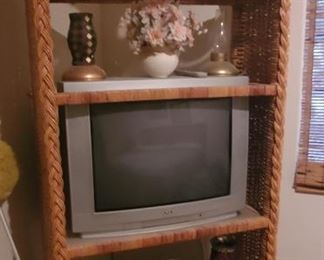 Vintage Wicker Shelf