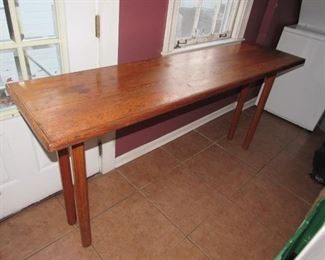 6-ft long cypress table