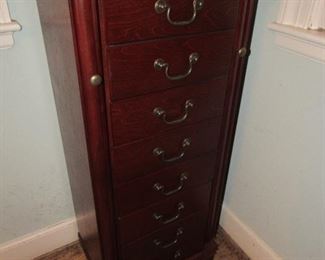 Tall jewelry armoire