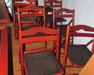8 Tramontina folding chairs & 2 tables