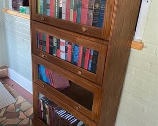 Oak barrister bookcase