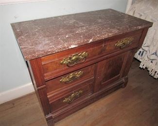 Marble top chest