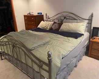 . . . a nice wrought-iron king bed