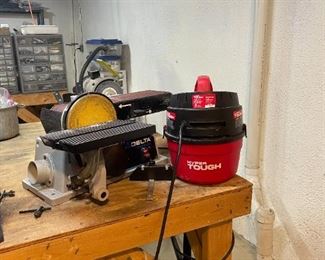 . . . a saw and small Shop Vac