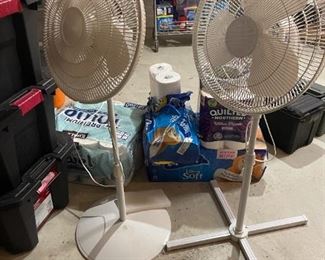 . . .two standing fans