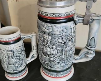Avon Mugs With Trains