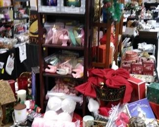 Christmas decorations, vintage sugar drop ornaments. 