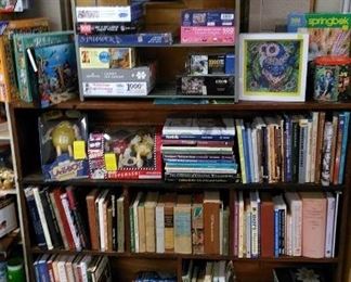 Books and puzzles.