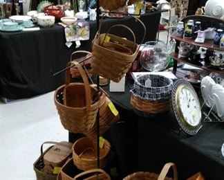 Baskets (many are Longaberger).