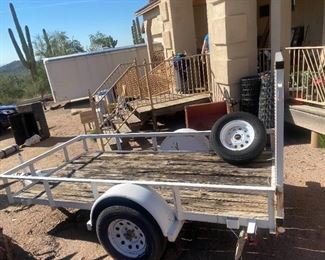 Utility Trailer White