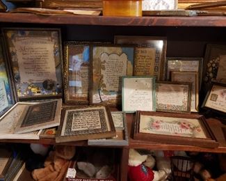 Many Framed Saying Pictures