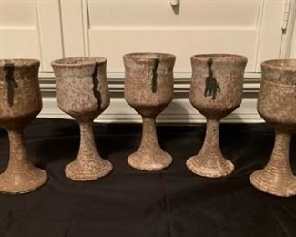 Old McCarty signature goblets 