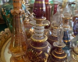 More than 30 vintage Egyptian perfume bottles 