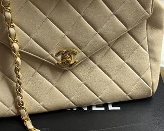 CHANEL Matrasse  ivory quilted lamb skin envelope…resells for $5-6000 our price is $3000