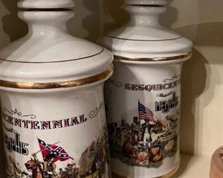 Sesquicentennial Memphis  Liquor Decanter  Porcelain 