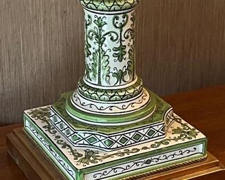 Detail of porcelain lamps