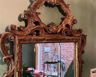 Fine large French gilt mirror 