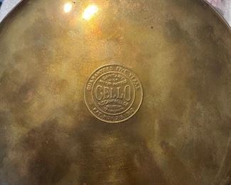 Antique Cello  Water Bottle Campbell Boston 1912  Bed Warmer
