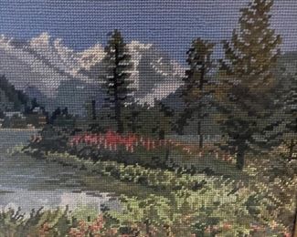Needlepoint by the home owner…one of dozens 