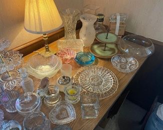 Cut glass items