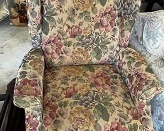 Wingback reclining chair