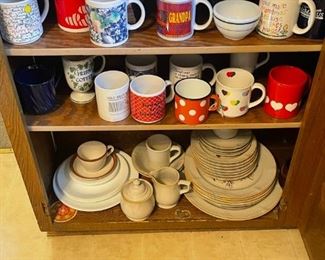 Coffee mugs, dishes