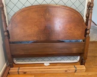 Double headboard, footboard, rails