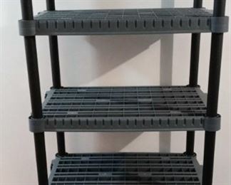 5 Tier Plastic Adjustable Shelving Unit