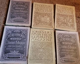 Antique Magazines 1880 1884, Scribners Monthly Illustrated and Century Illustrated