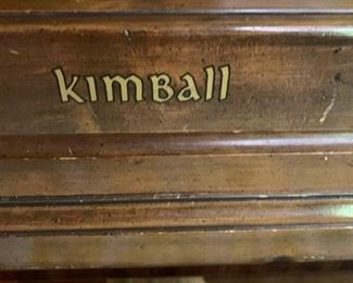 Kimbal Piano, Solid Walnut, Piano Bench, and Sheet Music