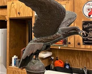 ANTIQUE WEATHERVANE ON STAND