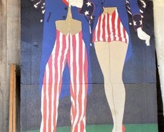 LARGE PIE THROWING STAND.