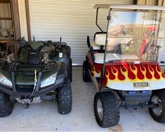 2005 HONDA RINCON 650 4-WHEELER WITH LESS THAN 600 MILES WITH EXTRAS.
