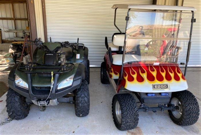 2005 HONDA RINCON 650 4-WHEELER WITH LESS THAN 600 MILES WITH EXTRAS.