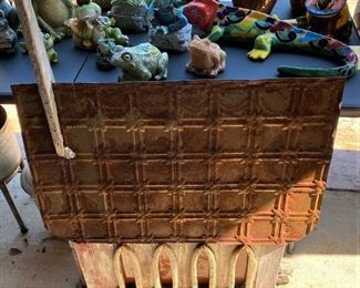 VERY LARGE VINTAGE HANDMADE CHURCH WITH STEEPLE.