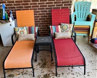 FUN LOUNGERS FOR BY THE POOL OR PATIO.