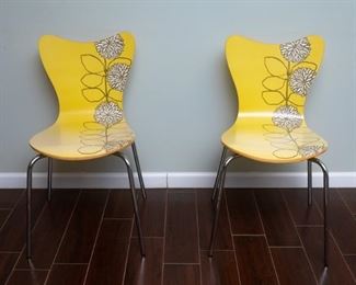 West Elm Bloom Scoop Back Dining Chairs