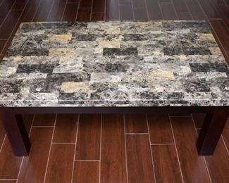 Faux Marble Coffee Table