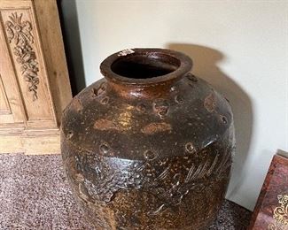 $300 Antique urn. 23"w x 26"h