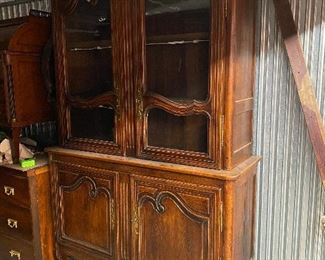 $400. Buffet à Deux Corps with interior lighting.  54.5"w x 19.5"d x 88"h.  Price has been reduced to reflect half off. 