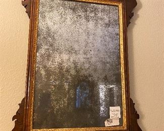 #8. $350. Antique mirror 17.5"w x 18.5"h