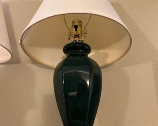 $240. One of a pair of ceramic lamps 20"h