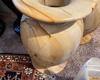 close up of the urns