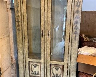 $75  Cabinet with two doors for sale.  48 inches wide by 83 inches high by 15 inches deep approximately.  Price has been reduced to reflect half off. 