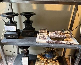 Beautiful collectibles for sale during in person sale hours on Friday and Saturday.